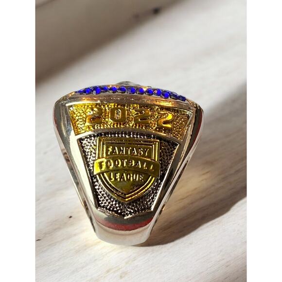 NEW 2022 Fantasy Football Ring - FFL League Winner Championship Ring IN BOX - Picture 4 of 9